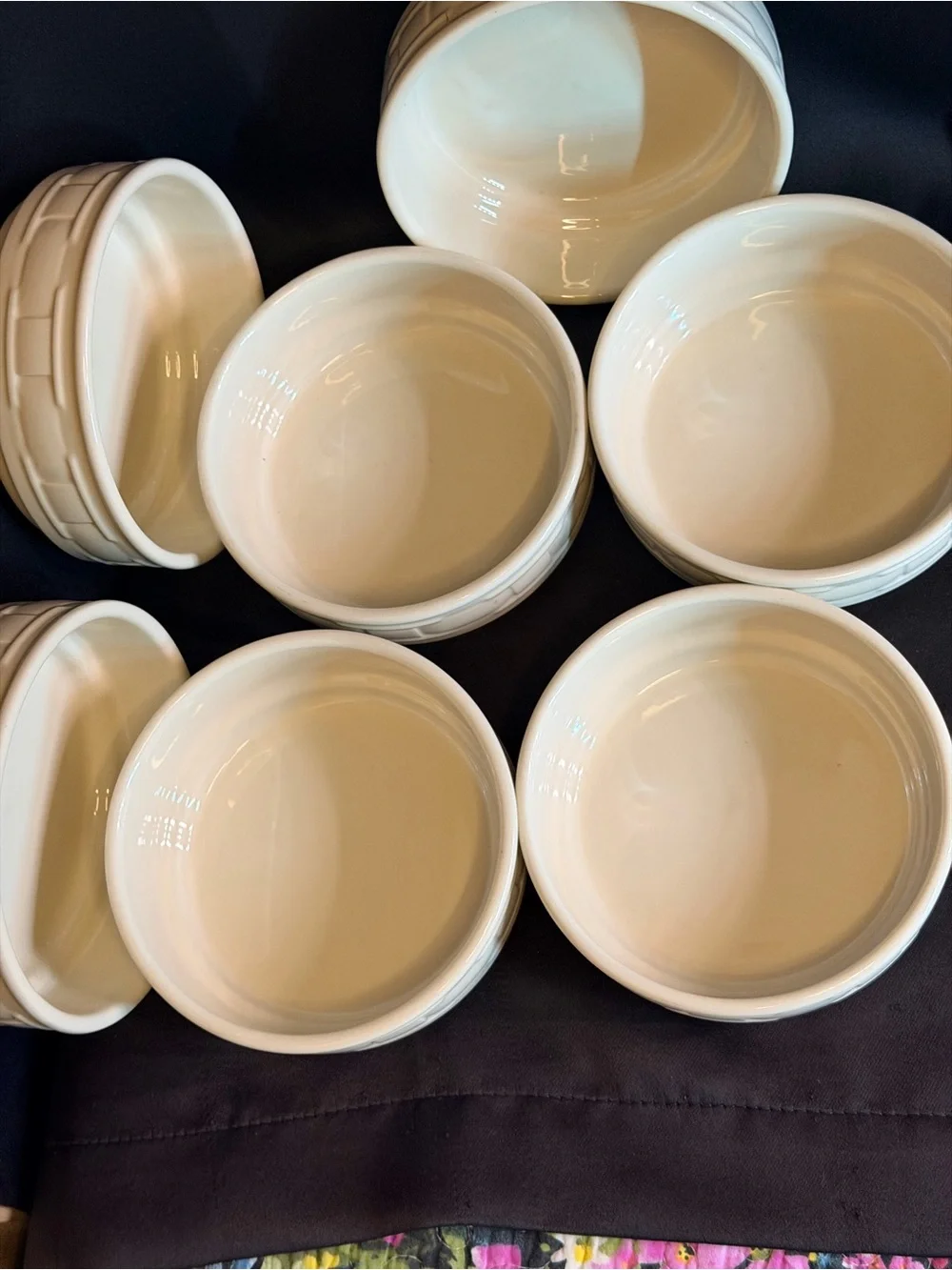 Longaberger Pottery Stackable (One)Six inch Bowl (5 available) EUC Vintage